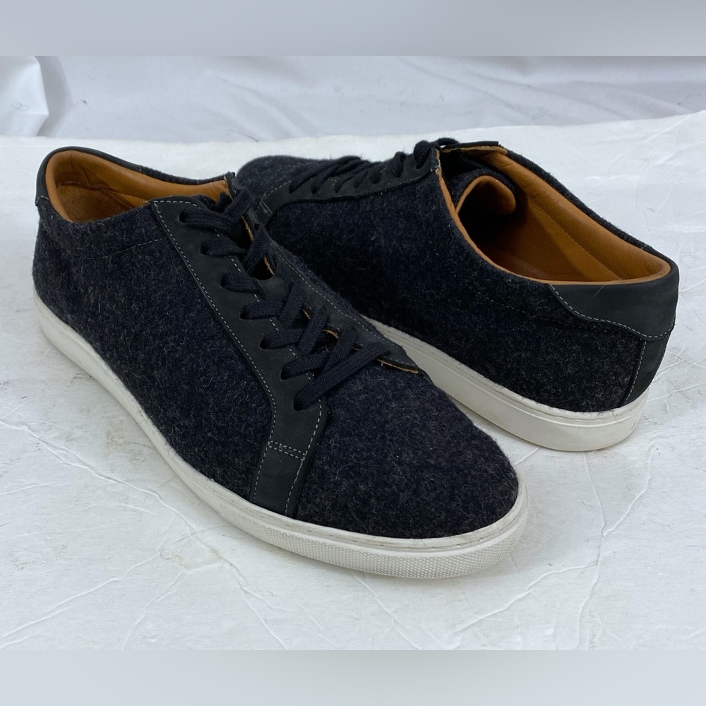 Allen Edmonds Men's Black Courtside Wool Sneaker Shoes 9.5 D